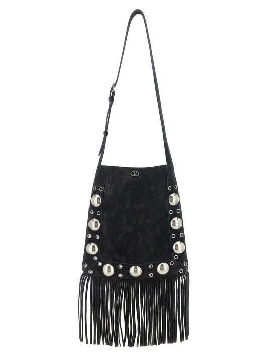 Valentino Garavani Black Calfskin Shoulder Bag