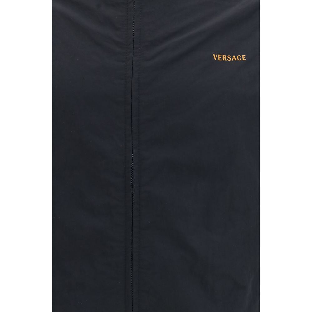 Versace Black Polyamide Bomber