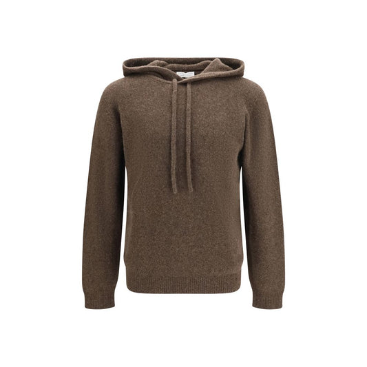 Roberto Collina Brown Wool Oves Aries Hoodie