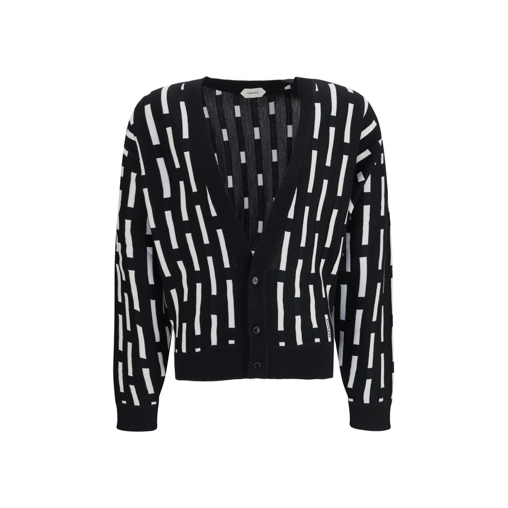 Versace Multicolor Wool Oves Aries Cardigan