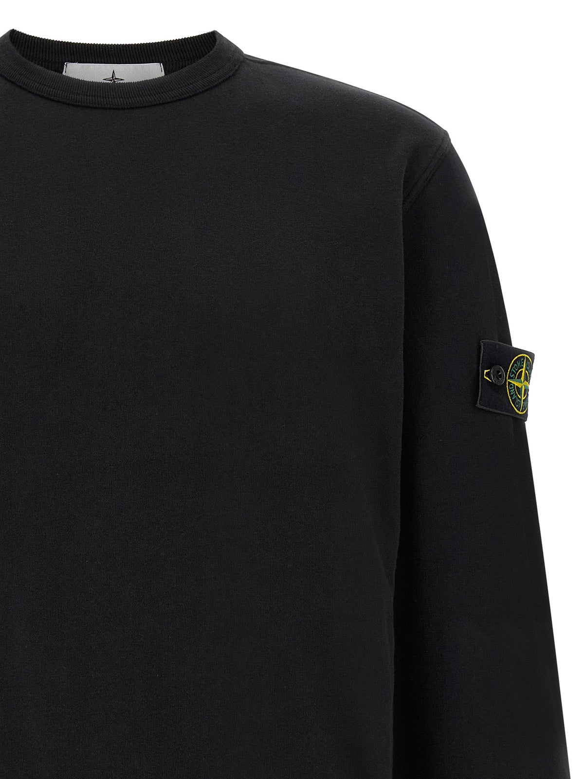 Stone Island Black Cotton Sweatshirt