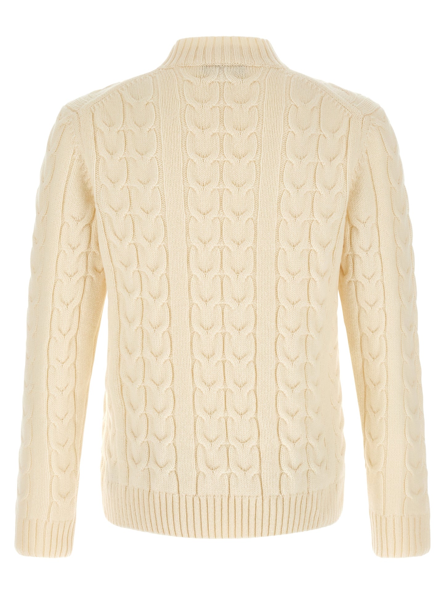 ZANONE White Virgin Wool Cardigan