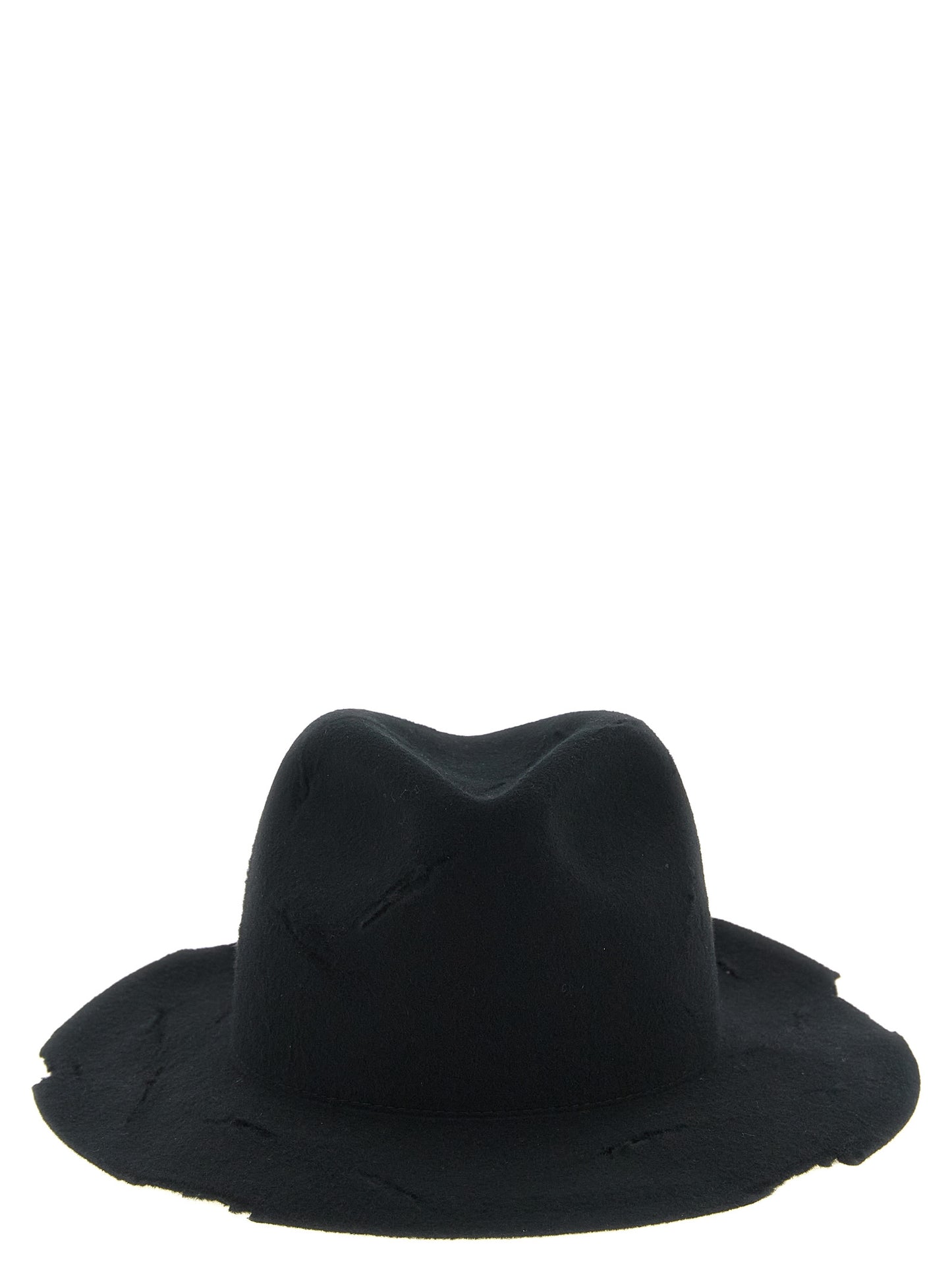 Yohji Yamamoto Black Wool Fedora