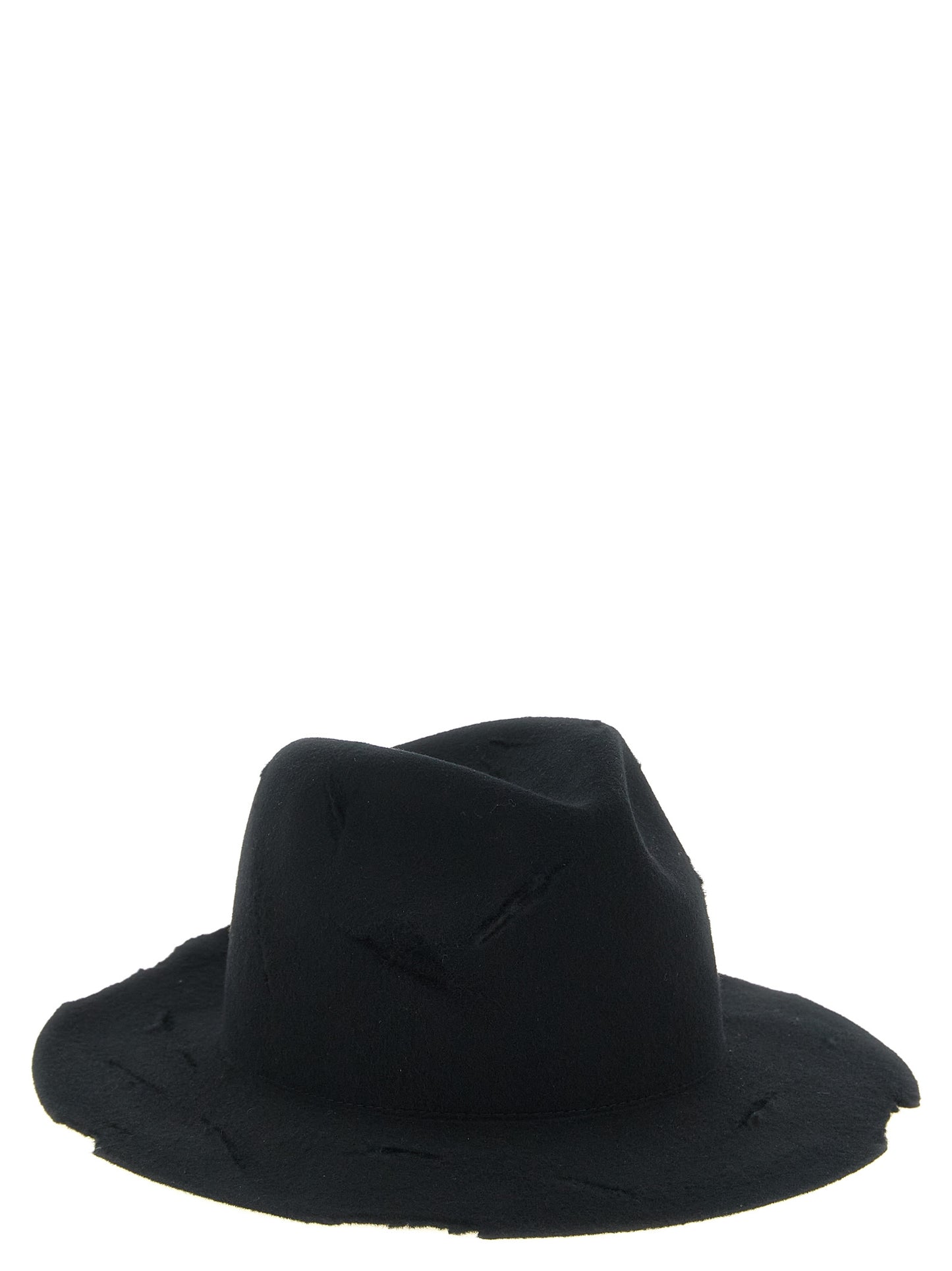 Yohji Yamamoto Black Wool Fedora