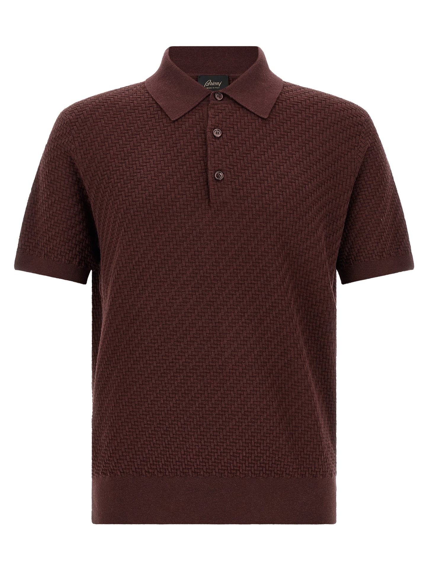 Brioni Purple Cotton Polo Shirt