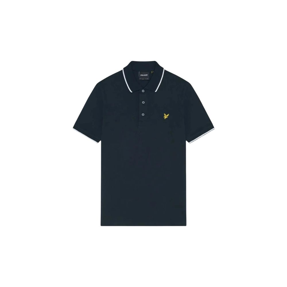 Lyle & Scott Blue Cotton Polo Shirt
