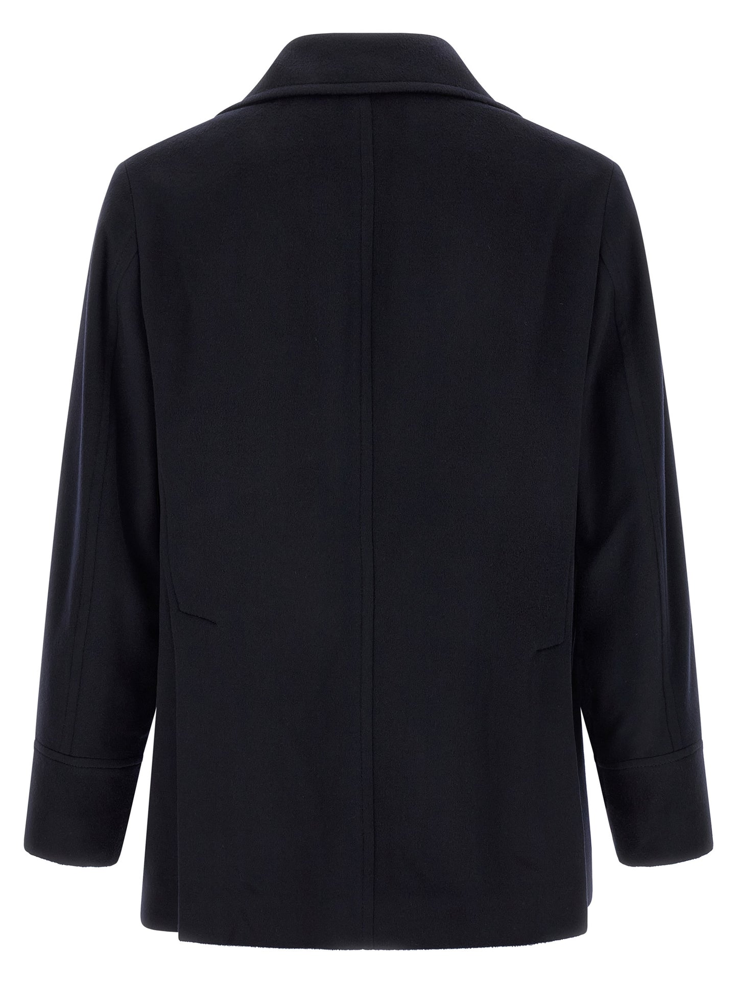 Brunello Cucinelli Blue Virgin Wool Coat