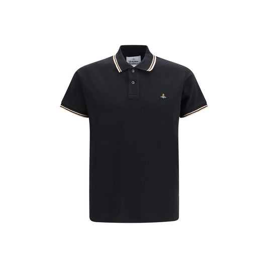 Vivienne Westwood Black Cotton Polo Shirt