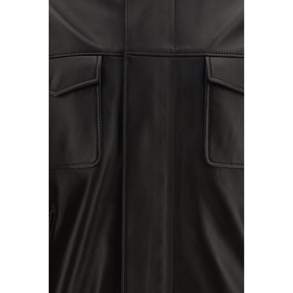 Dolce & Gabbana Brown Lamb Ovis Aries Aries Bomber