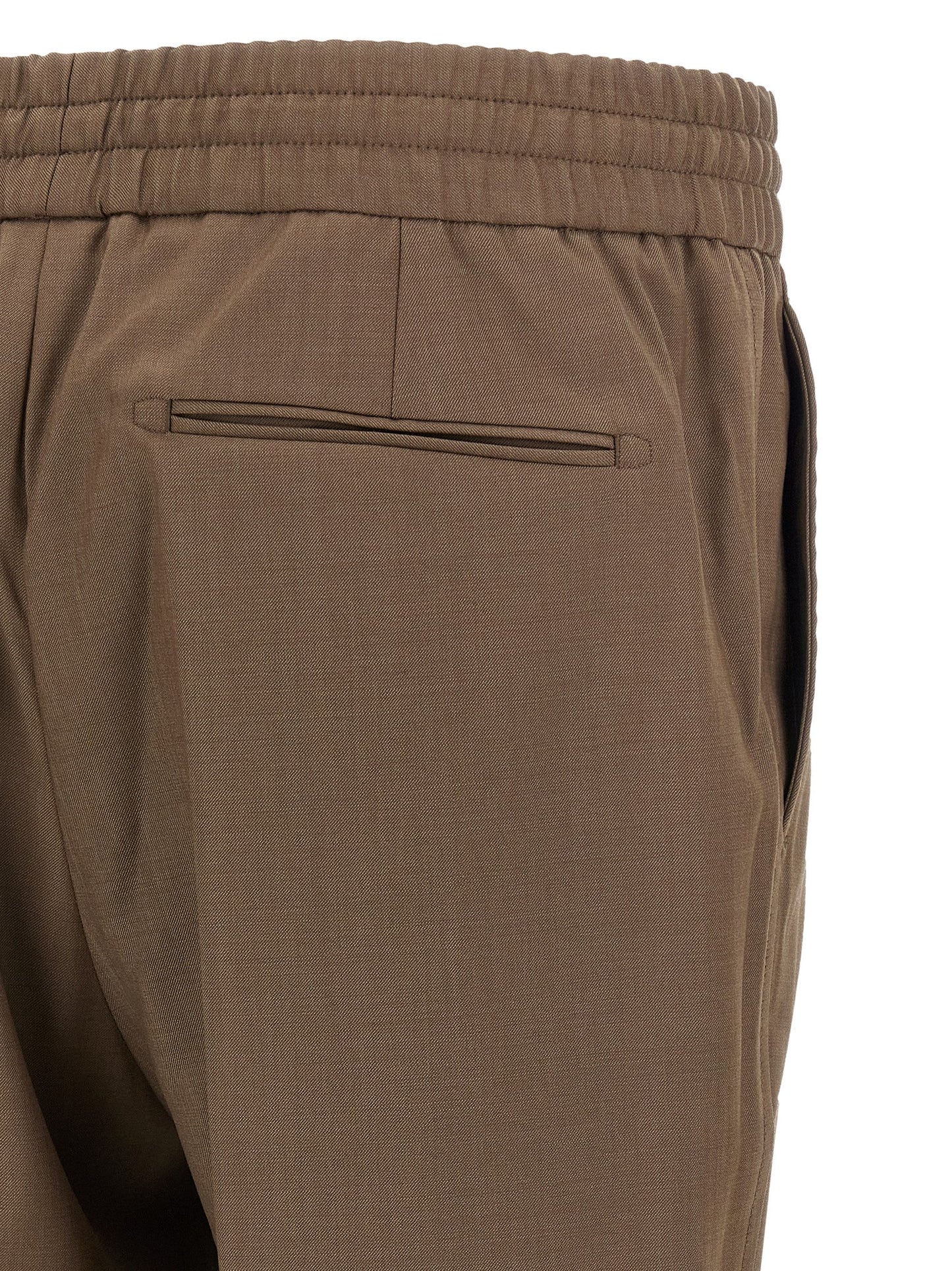 Brioni Brown Wool Casual Pants