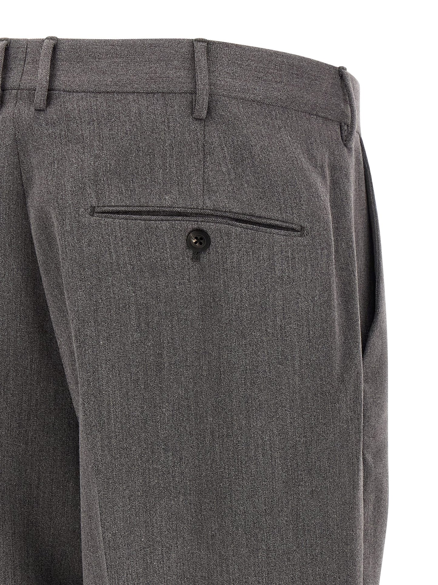 CELLAR DOOR Brown Polyester Casual Pants