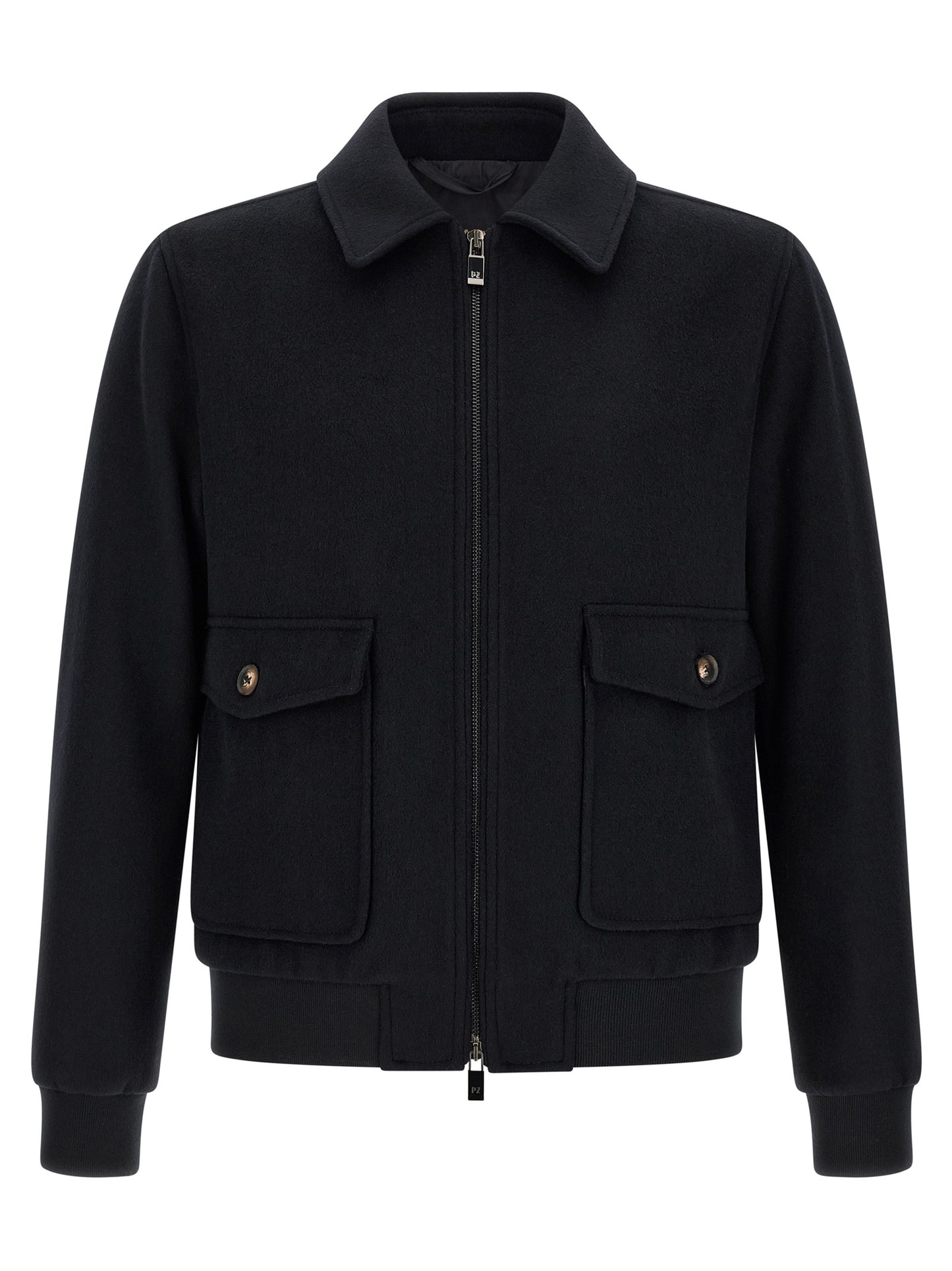 Pal Zileri Black Wool Bomber