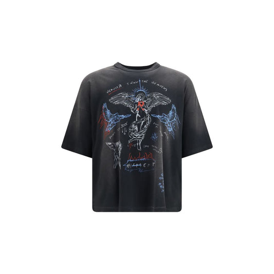 Represent Black Cotton Long Sleeve T-Shirt