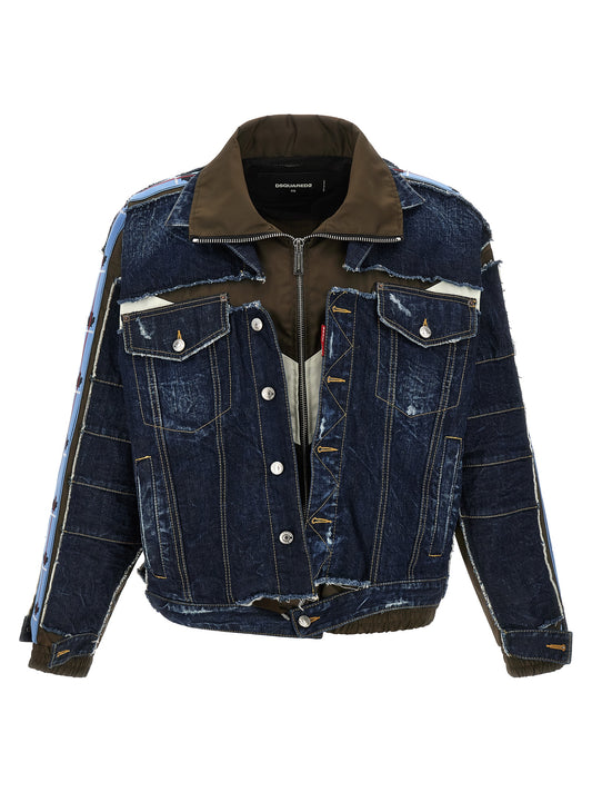 Dsquared² Blue Cotton Denim Jacket