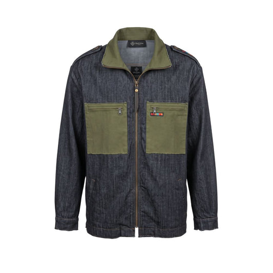 Mr&Mrs Italy Grey Cotton Men Jacket