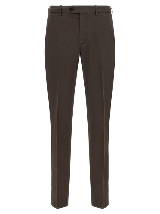 Brunello Cucinelli Brown Cotton Casual Pants
