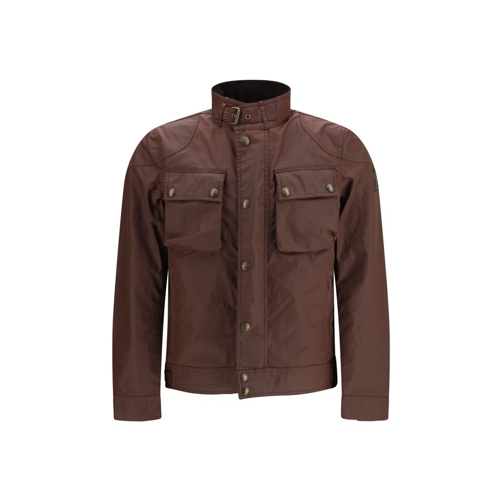 Belstaff Brown Cotton Biker Jacket
