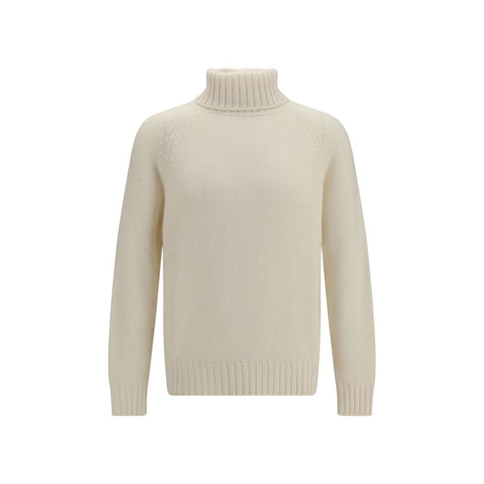 Umit Benan White Cashmere Turtleneck