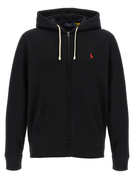 Polo Ralph Lauren Black Cotton Sweatshirt