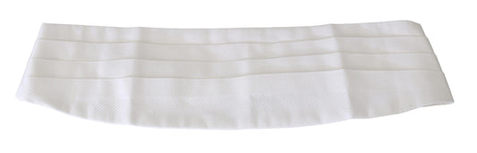Dolce & Gabbana Witte Mannen Tailleband Katoenen Cumerbund