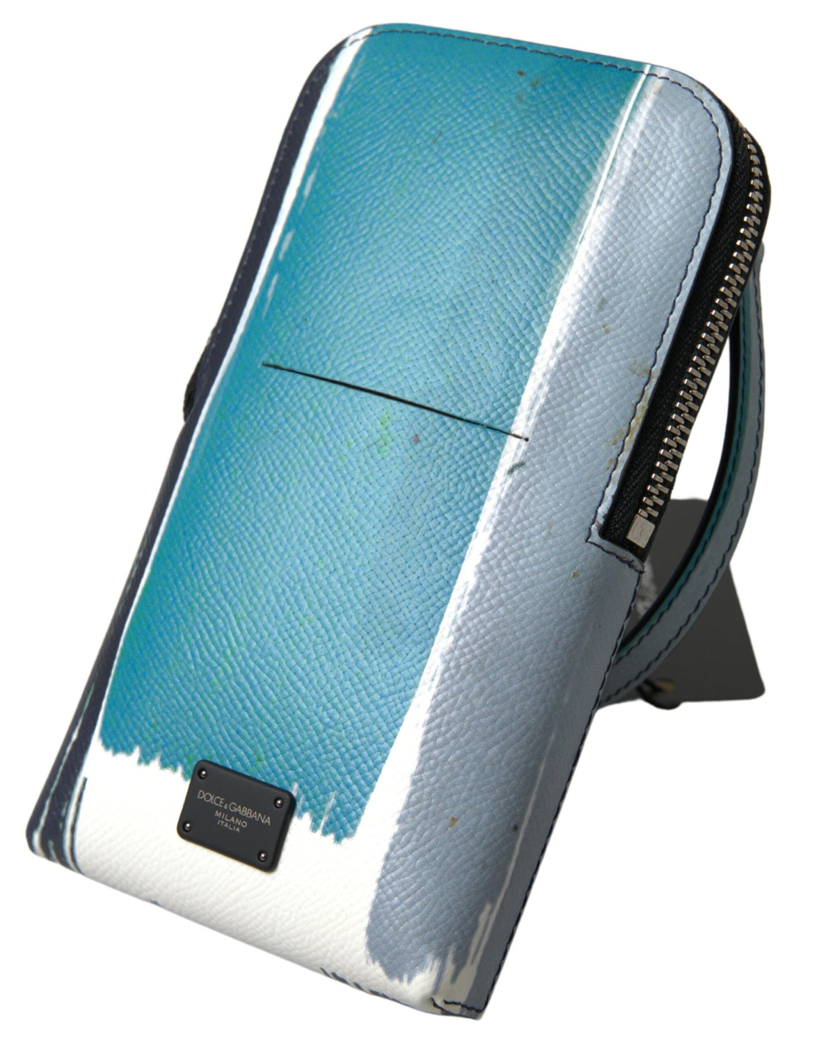 Dolce & Gabbana Blauw Lederen Schoudertasje Telefoon Crossbody Unisex