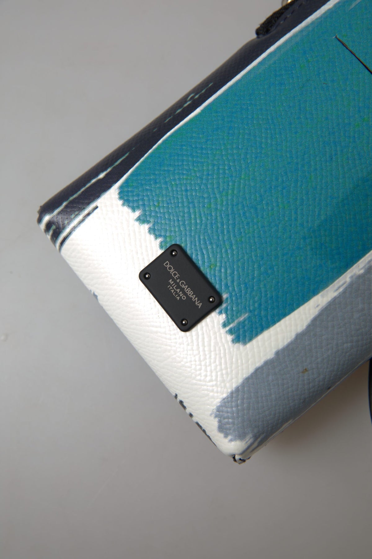 Dolce & Gabbana Blauw Lederen Schoudertasje Telefoon Crossbody Unisex