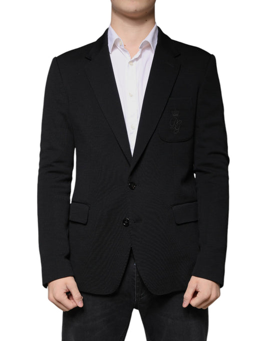 Dolce & Gabbana Schwarzer Sakko aus Wolle, Einreiher