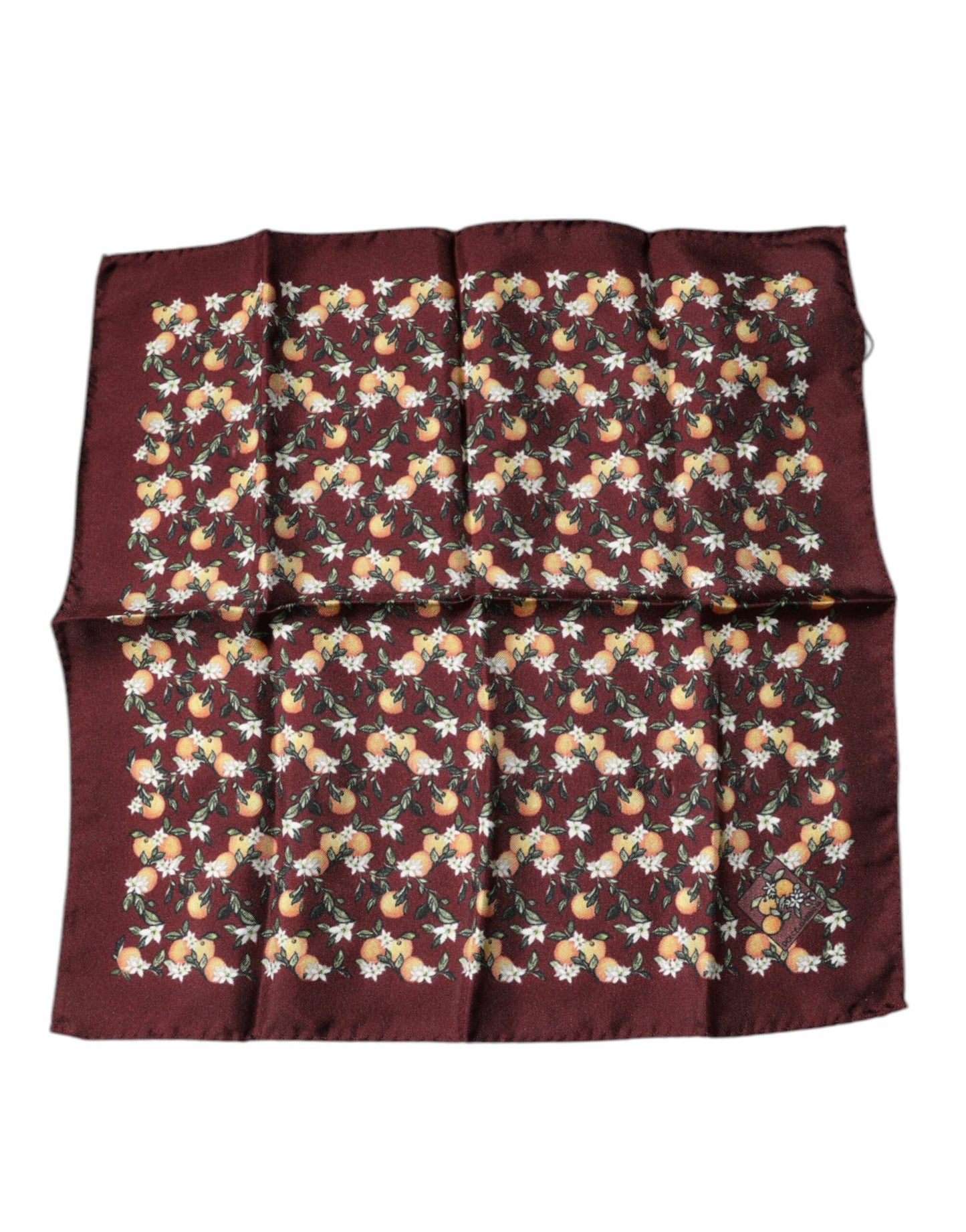 Dolce & Gabbana Seidenhalstuch „Maroon Oranges“