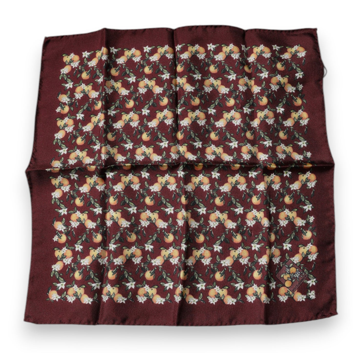 Dolce & Gabbana Seidenhalstuch „Maroon Oranges“