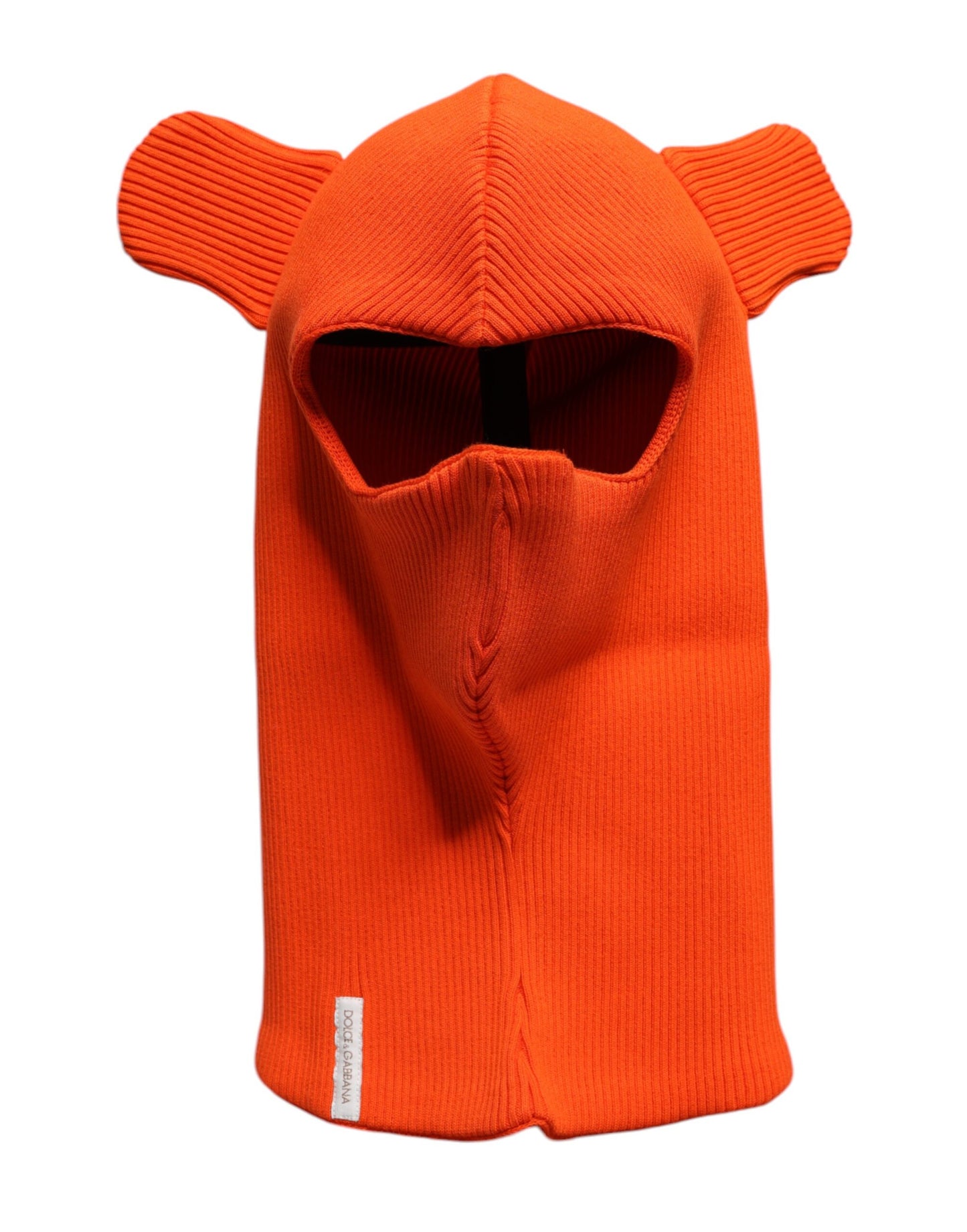 Dolce & Gabbana Oranje Katoenen Hele Hoofdband Balaklava Hoed