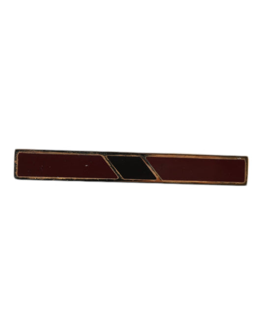 Dolce & Gabbana Multicolor Gold Tone Brass Tie Clip Bar