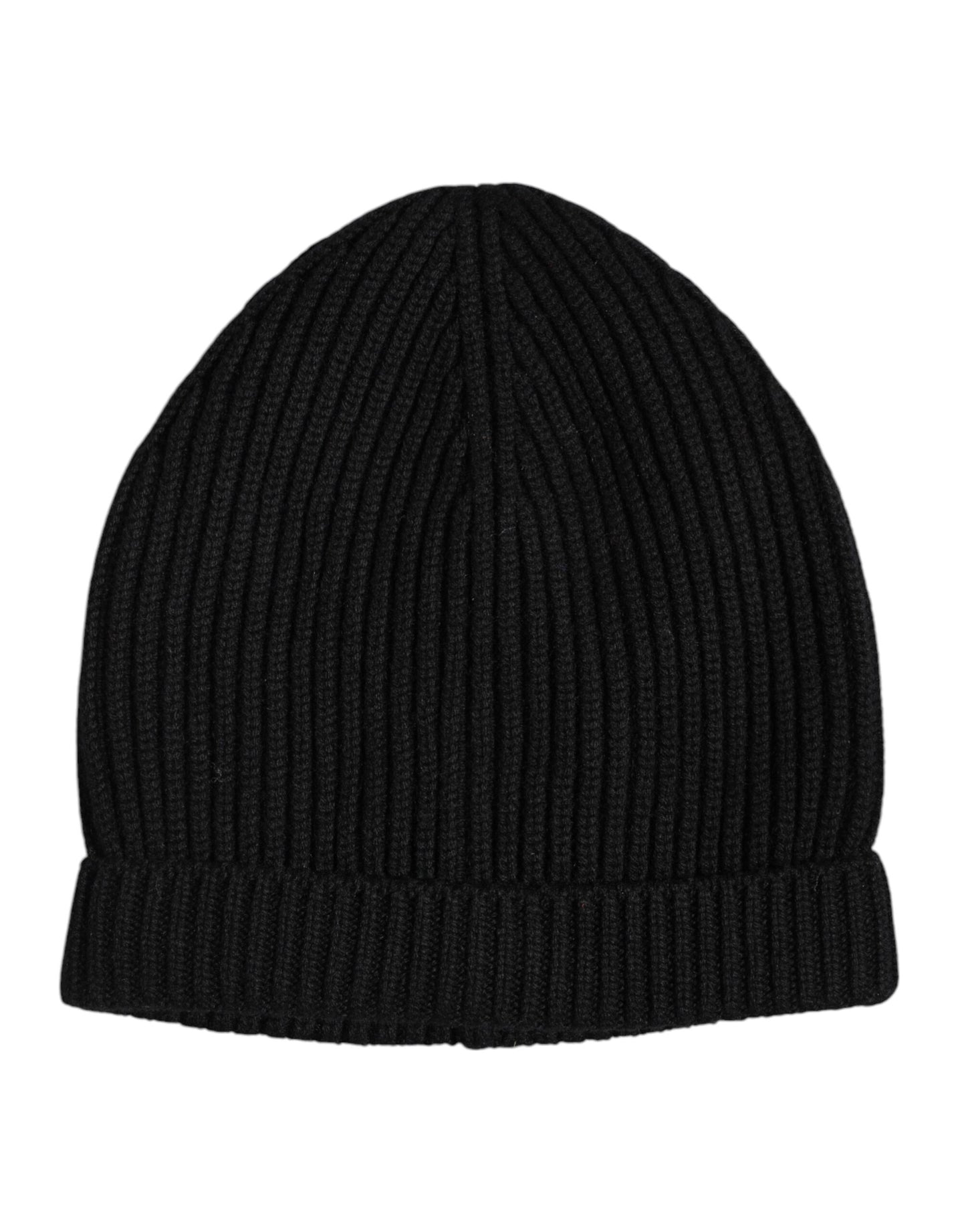 Dolce & Gabbana Schwarz Kaschmir Strick-Wintermütze