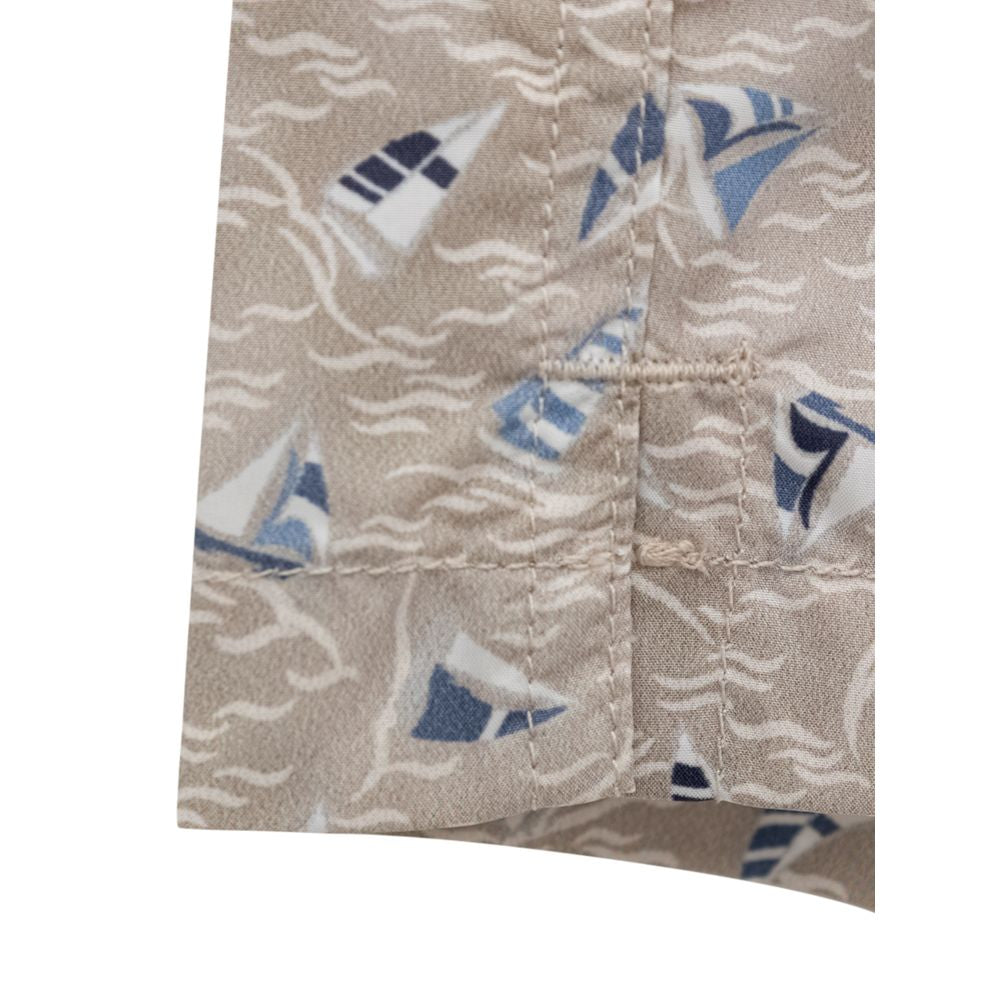 Canali Beige Polyester Swim Shorts