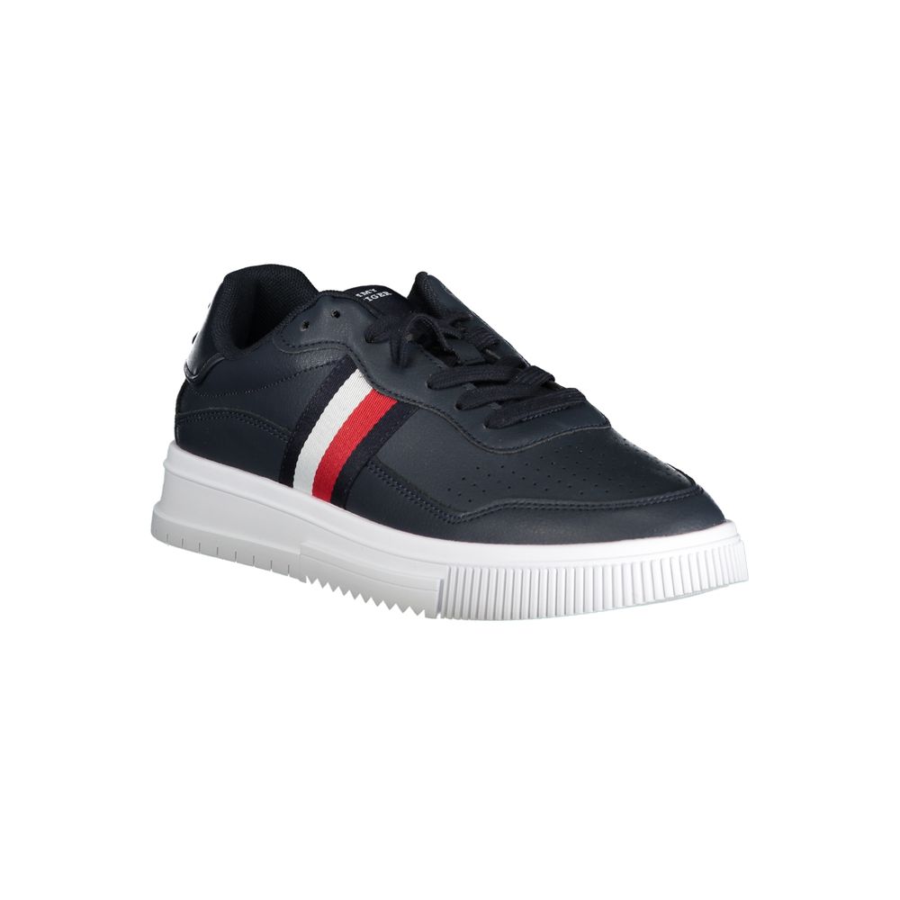 Tommy Hilfiger Blu Leather Men Sneaker