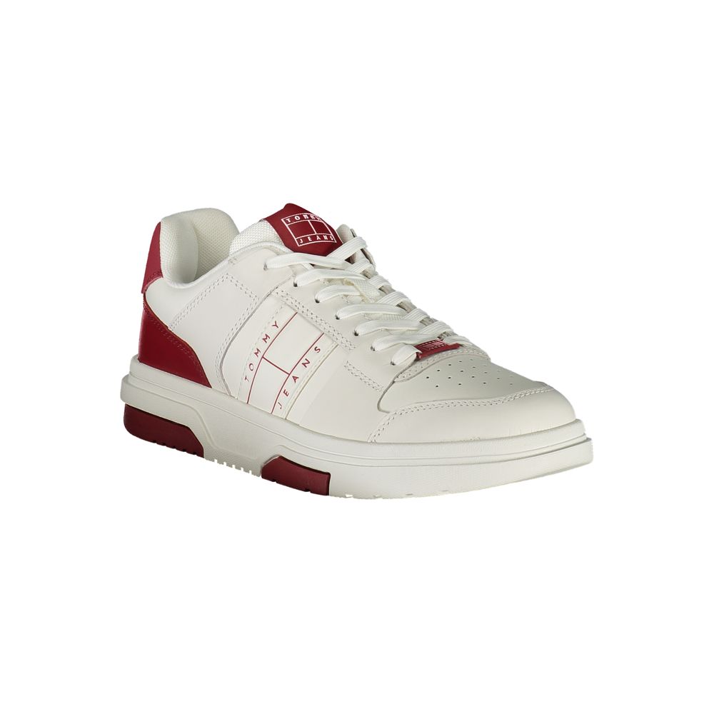 Tommy Hilfiger Red Polyurethane Men's Sneaker