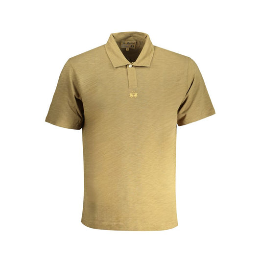 La Martina Verde Baumwoll-Herren-Polohemd