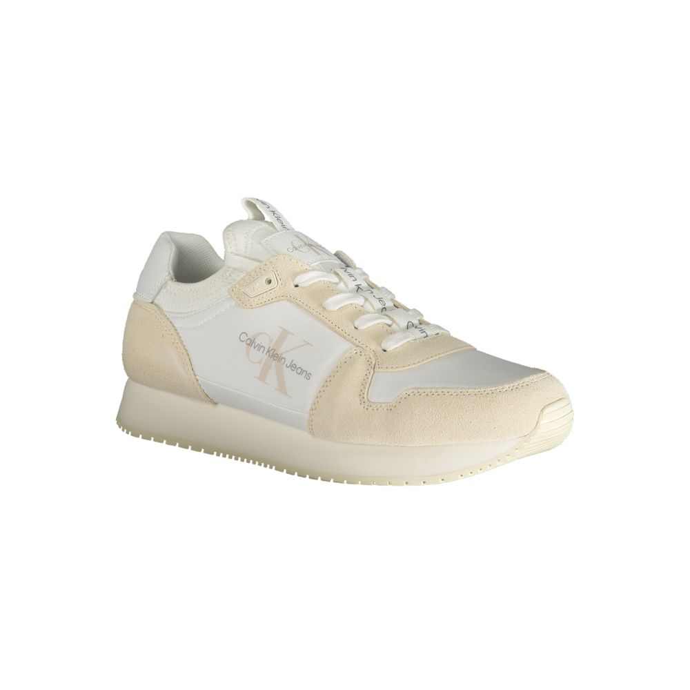 Calvin Klein White Polyester Men Sneaker