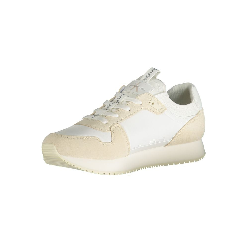 Calvin Klein White Polyester Men Sneaker