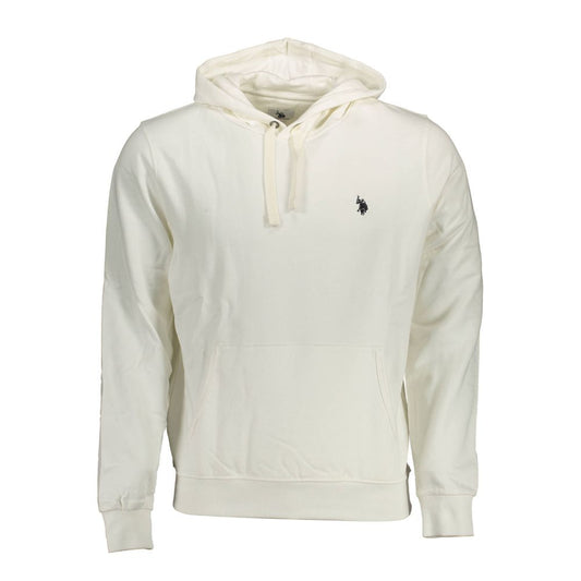 U.S. POLO ASSN. Wit katoenen herensweater