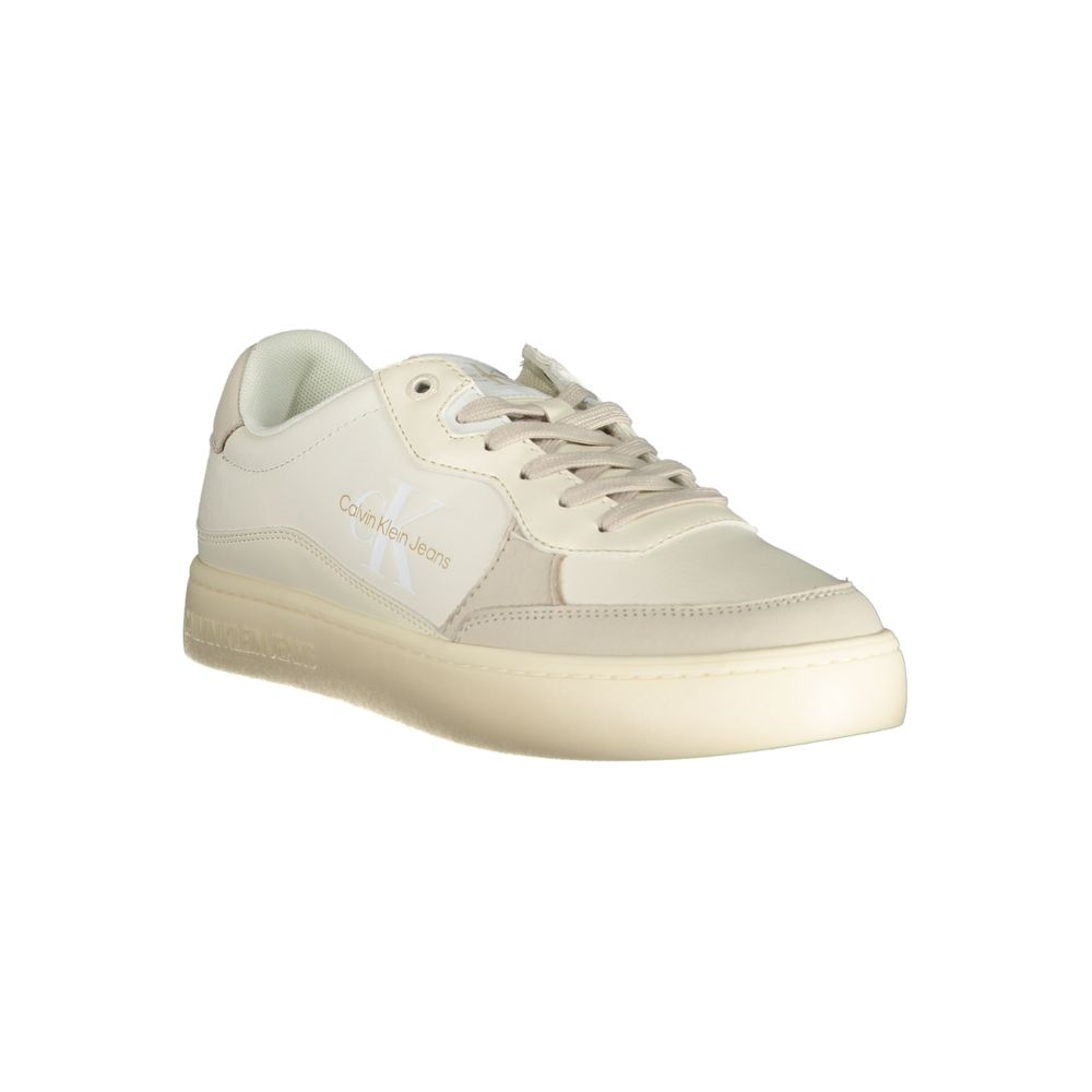Calvin Klein Bianco Polyurethane Men Sneaker