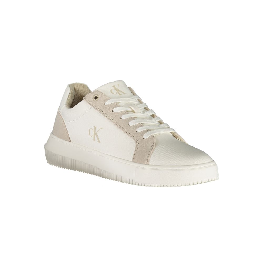 Calvin Klein White Polyurethane Men's Sneaker