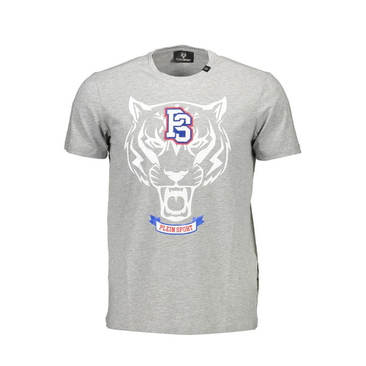 Plein Sport Grigio Baumwoll-Herren-T-Shirt
