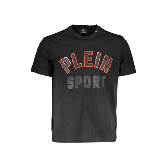 Plein Sport Herren T-Shirt aus schwarzer Baumwolle