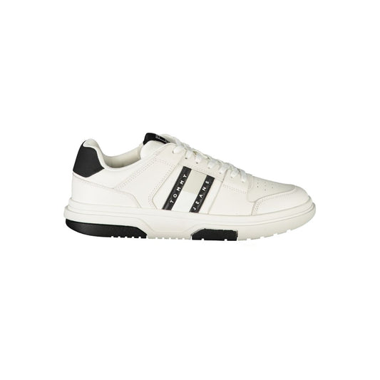 Tommy Hilfiger Bianco Polyurethane Men Sneaker