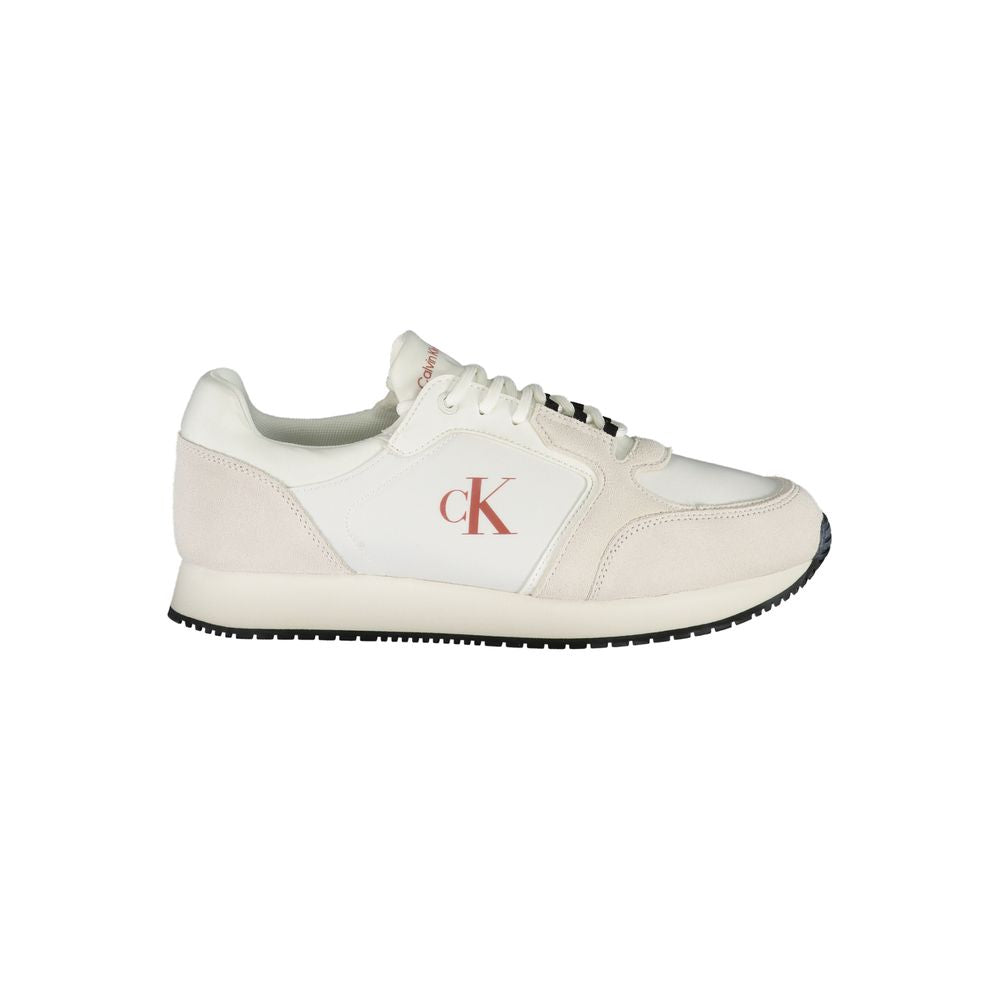 Calvin Klein White Polyurethane Men Sneaker