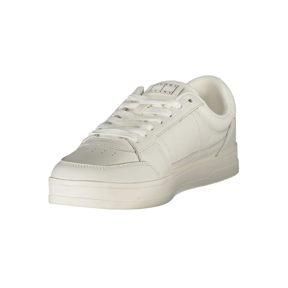 Tommy Hilfiger White Leather Men Sneaker