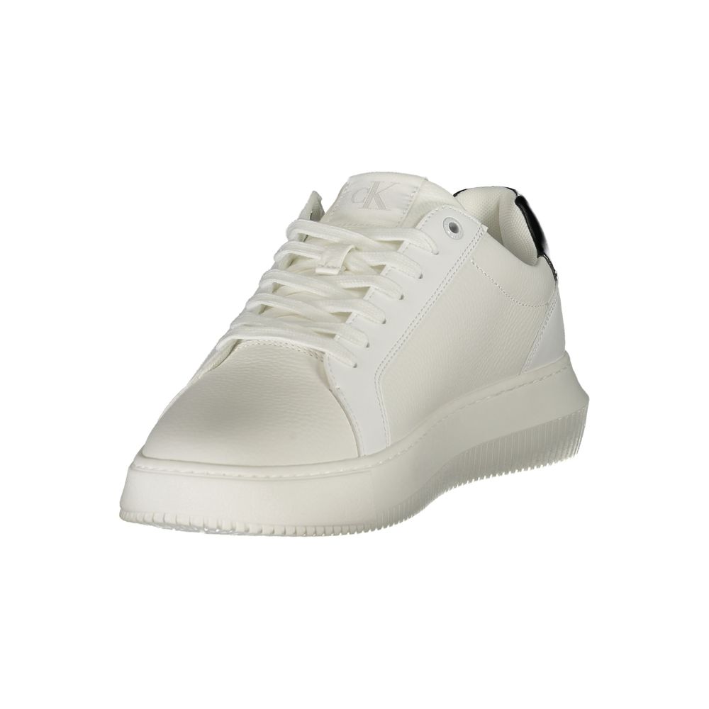 Calvin Klein Bianco Polyurethane Men Sneaker