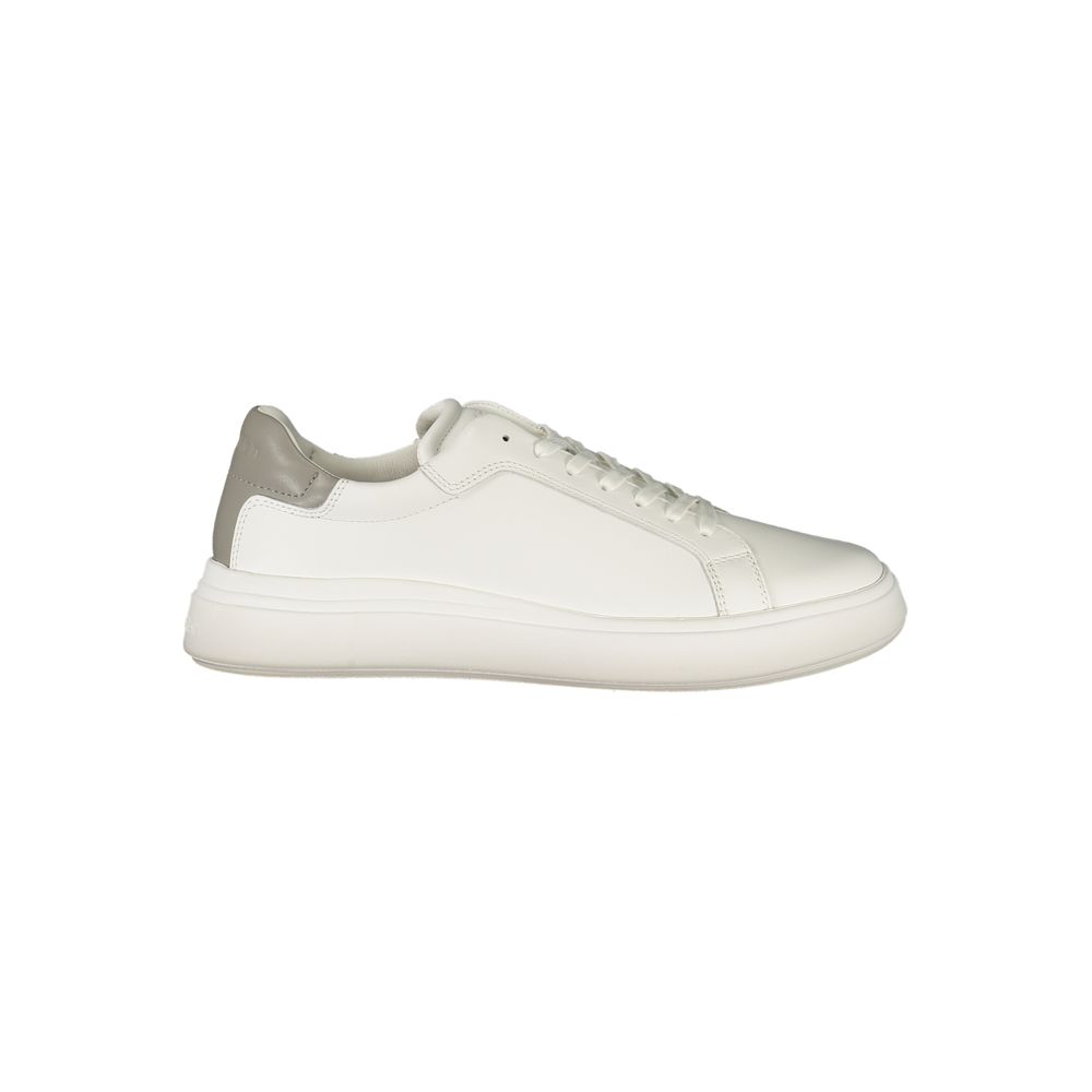Calvin Klein White Polyurethane Men Sneaker