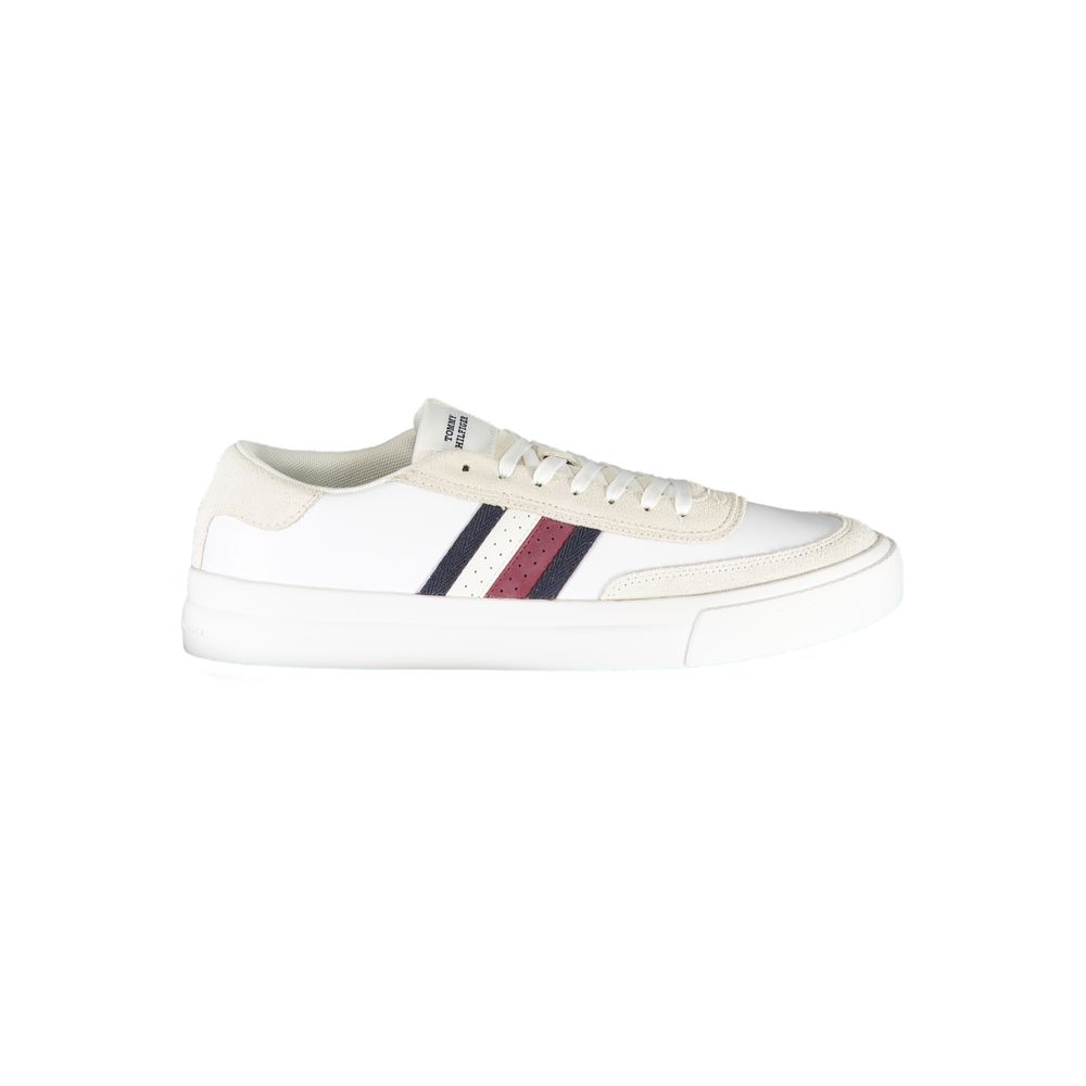 Tommy Hilfiger White Leather Men Sneaker