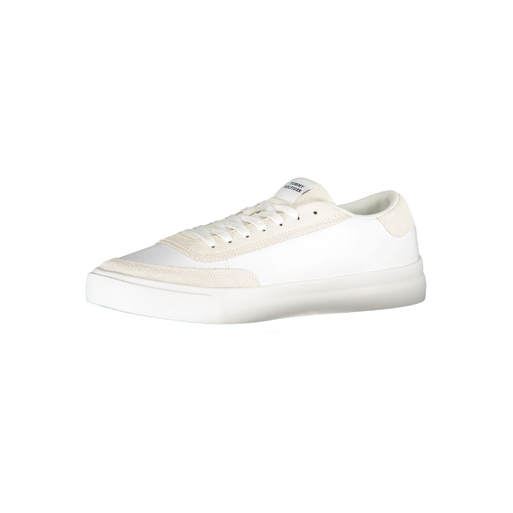 Tommy Hilfiger White Leather Men Sneaker